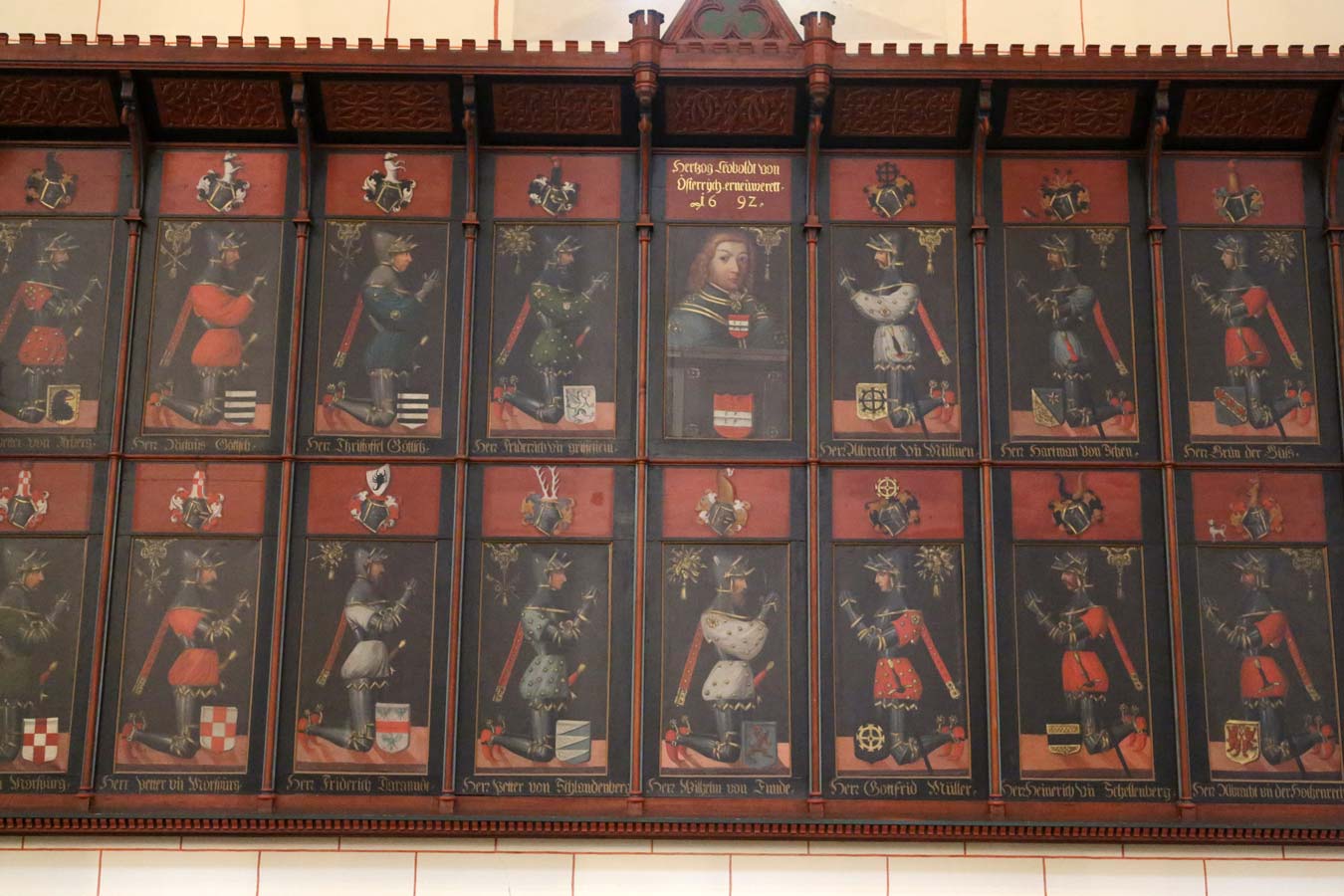 Königsfelden: Gedenktafel an die Schlacht bei Sempach